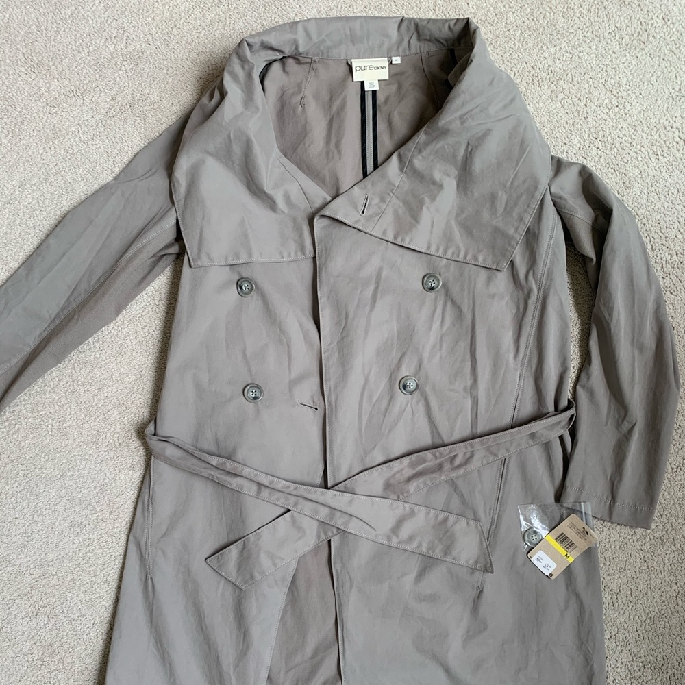 Pure DKNY Tan Raincoat Jacket NWT